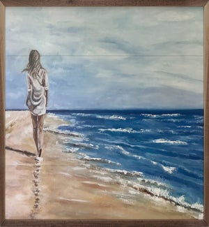 Beach Stroll By Annette Beraud-Battaglia